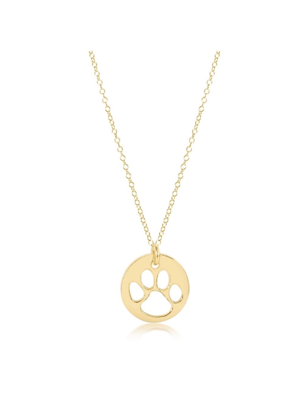 Enewton pet paw pendant gold necklace NEW